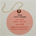 Jack Nicklaus Signed 1966 Masters Sunday Ticket #1514 JSA ALOA