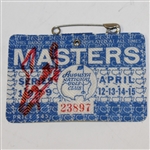 Fuzzy Zoeller Signed 1979 Masters Series Badge #23897 JSA ALOA