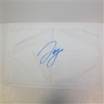 Sergio Garcia Signed White Unmarked Prestige Golf Flag JSA ALOA