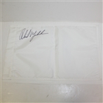 Phil Mickelson Signed Unmarked White Prestige Golf Flag JSA ALOA