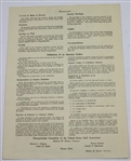 1939 US Open Championship at Philadelphia CC Contestant Entry Form - Blank