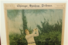 Bobby Jones Chicago Sunday Tribune 8/26/1928 Picture Section - Framed 