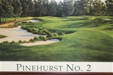 Pinehurst No. 2 Dave Chapple Display Poster - Framed
