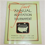 1934 'Augusta Invitational' Masters Tournament Reproduction Program