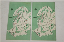 Two 1986 Masters Tournament Spectator Guides - Nicklaus 6th Masters Victory