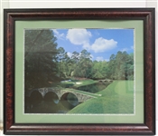 2002 Masters Commemorative Poster - Tiger Woods Winner - Framed