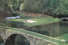 2002 Masters Commemorative Poster - Tiger Woods Winner - Framed