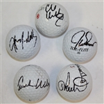 Lot of Five Signed Golf Balls - Poulter, Durant, Howell III, McGee, & Baddeley JSA ALOA