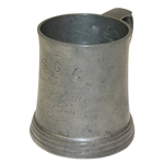 1899 S.G.C. Mixed Foursome Pewter Tankard Trophy - O.J. Ives - May 30th - Roth Collection