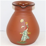 Wedgwood Terracotta Pitcher - Female Golfer - R. Wayne Perkins Collection