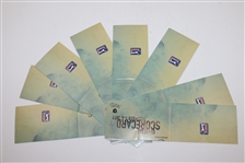 Lot of 8 Chevron World Challenge Match Used Scorecards - 2011 JSA ALOA