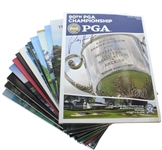 Fourteen Winner Signed PGA Championship Programs 1987-2008 JSA ALOA
