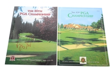 Fourteen Winner Signed PGA Championship Programs 1987-2008 JSA ALOA