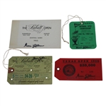 Four Gene Littler Signed Items from Victories - Tickets & Scorecard JSA ALOA