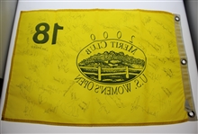 2000 Women's US Open at Merrit Club Multi-Signed Flag - 40+ Signatures JSA ALOA