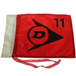 Tony Jacklin Signed Dunlop Course Flown 11th Hole Flag JSA ALOA