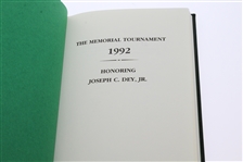 1992 Memorial Tournament Ltd Ed Book Honoring Joseph C. Dey, Jr. #25/220