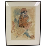 LeRoy Neiman Signed 1970 Johnny Bench Ltd Ed #147/200 - Framed JSA ALOA