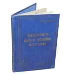 1938 Spaldings Seasons Golf Score Record