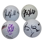 JB Holmes, Branden Grace, Charles Howell III, & David Lingmerth Signed Golf Balls JSA ALOA
