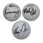 Mark Brooks, Don January, & Zoeller/Nelson Dual Signed Golf Balls JSA ALOA