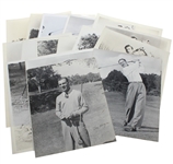Seventeen Black & White 8x10 Photos - Male & Female Golfers - Hogan, Nelson, others