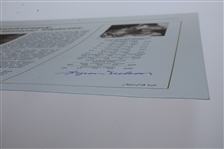 Byron Nelson Signed Ltd Ed '60th Anniversary of the Greatest Year in Golf' Art Piece #100 JSA ALOA