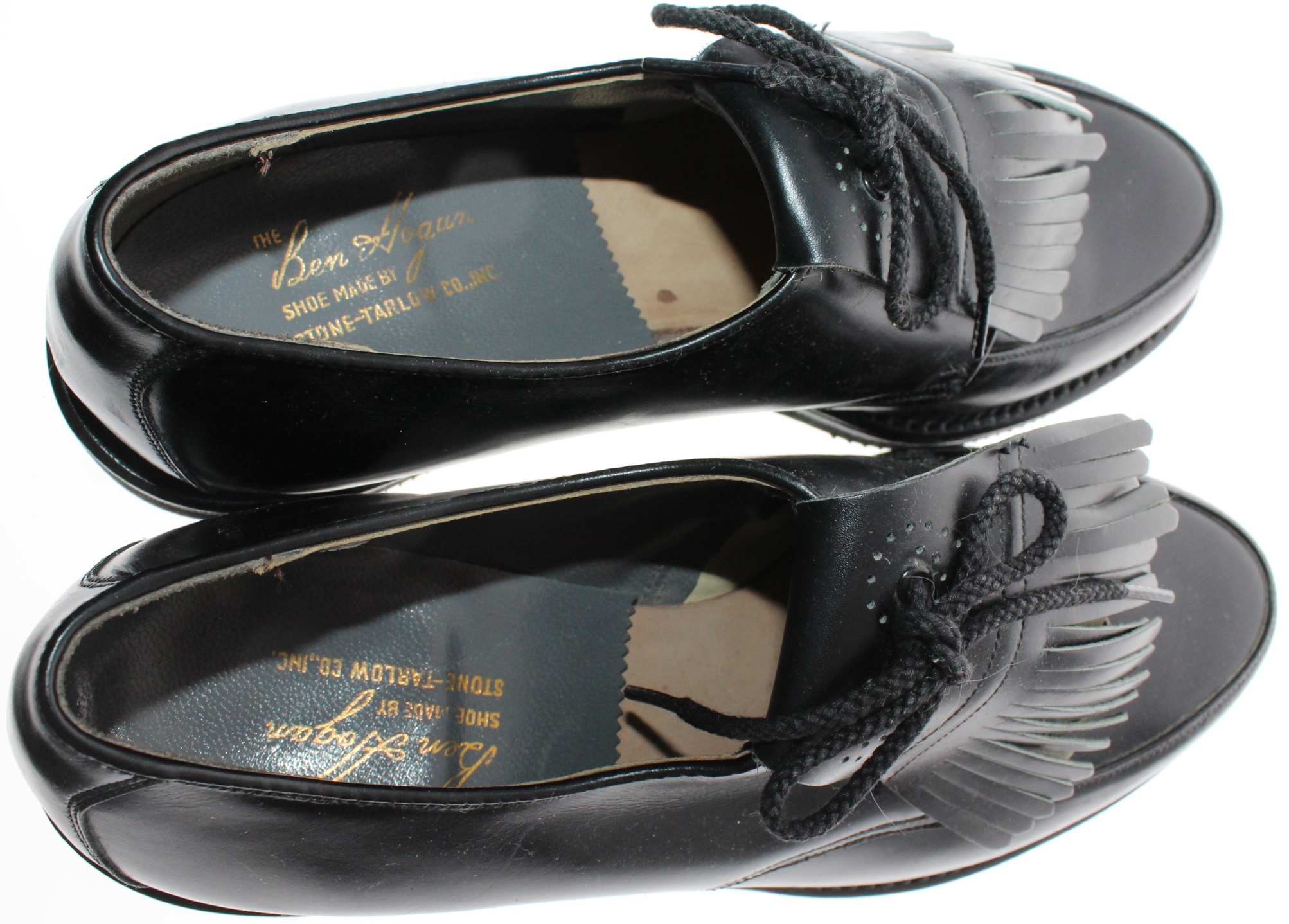 Lot Detail - Valerie Hogan's Cordovan Golf Shoes - The Ben Hogan Shoe ...