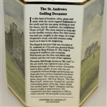 St. Andrews Whisky Golfing Collectors Series Decanter by Pointers of London & Edinburgh