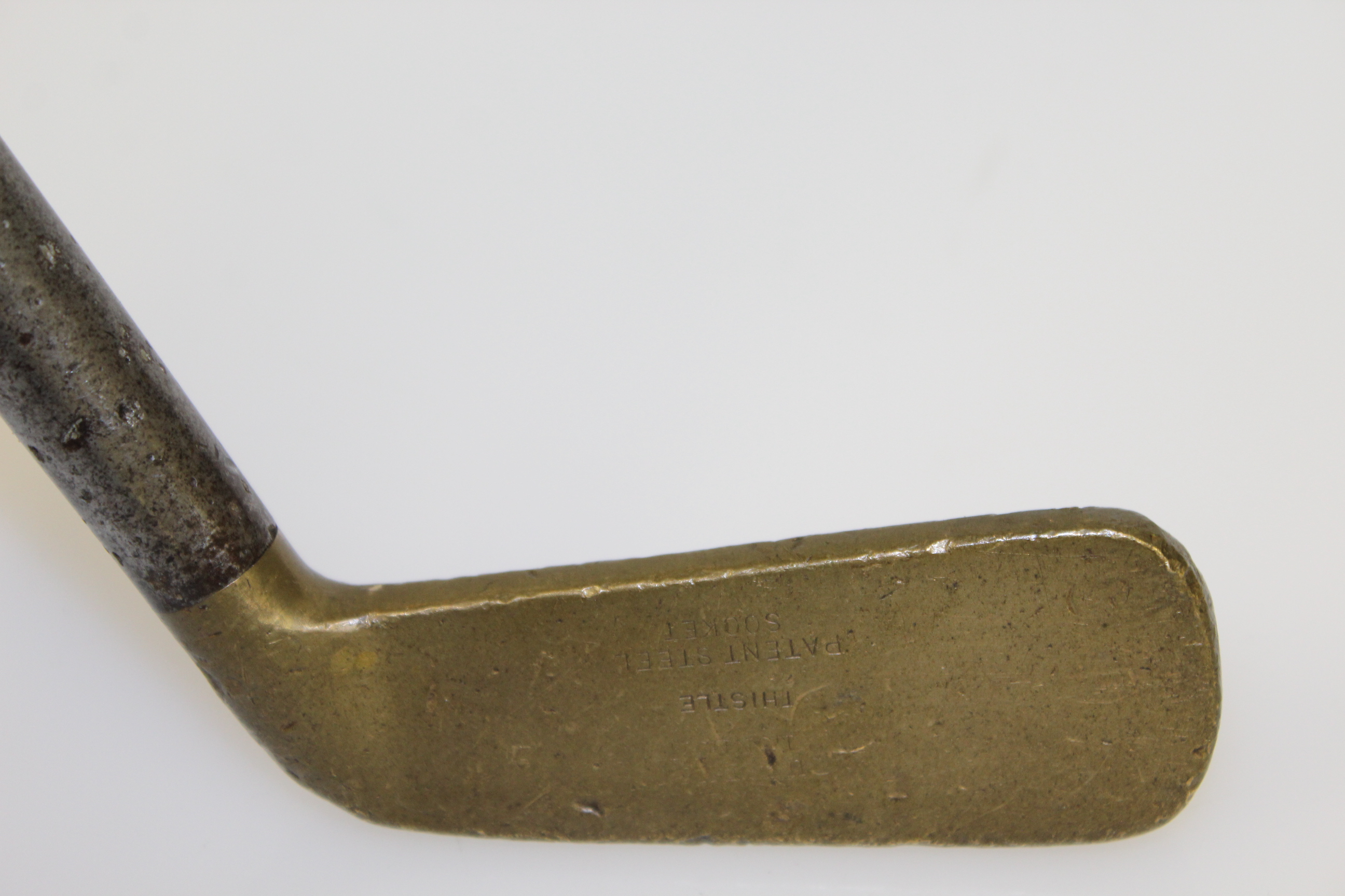 Lot Detail - Thistle Patent Steel Socket Putter - Gun Metal Head with ...