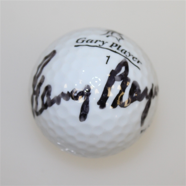 Gary Player Signed Personal Black Knight Logo Golf Ball - Came 'Out of His Bag' JSA ALOA