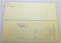 Two Ben Hogan Signed BankOne Checks - High Cash Values JSA ALOA
