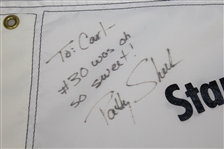 Patty Sheehan Signed 1993 Standard Ping Register Tourn. Champs Flag at Moon Valley 18th Green Flag JSA ALOA