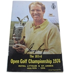 Gary Player Signed 1974 Open Championship at Royal Lytham & St. Annes Program JSA ALOA