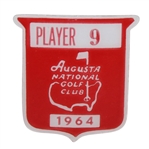 Deane Bemans 1964 Masters Tournament Contestant Badge #9 - LOW AMATEUR - Palmer Win