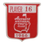 Deane Bemans 1966 Masters Tournament Contestant Badge #16 - Nicklaus Win