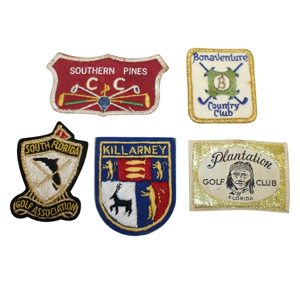 Five Assorted Patches - Southern Pines, Killarney, & More