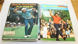 Fifteen Signed Sports Illustrated Magazines - Player, Irwin, Trevino & More - JSA Stickers