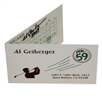 Al Geiberger Mr 59 Signed 1977 Memphis Classic Commemorative Scorecard JSA ALOA
