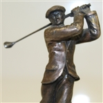 Classic Silver Plated Golfer in Decorative Tray - Paisler #160