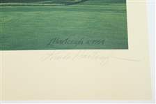 1995 Ltd Ed US Open at Shinnecock Hills 16th Hole Print Signed by Artist Linda Hartough 840/850 with COA