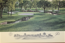 2001 Ltd Ed US Open at Southern Hills 12th Hole AP Signed by Artist Linda Hartough 85/85 with COA