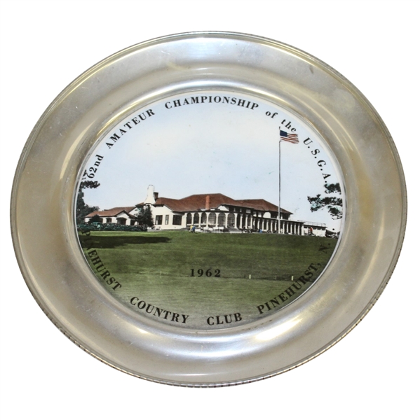 1962 US Amateur Championship at Pinehurst Country Club Plate - Deane Beman Collection