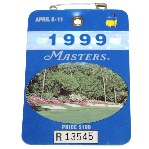 1999 Masters Tournament Series Badge #R13545 - Jose Maria Olazabal Winner