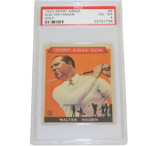 1933 Walter Hagen Sport Kings Golf Card PSA #22731738