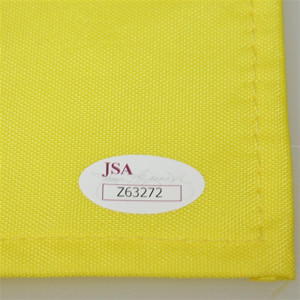 Jordan Spieth Signed 2015 Masters Embroidered Flag - FULL Signature JSA #Z63272