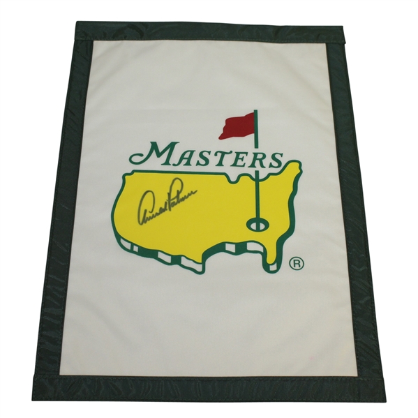 Arnold Palmer Signed Undated Masters Tournament Garden Flag JSA ALOA