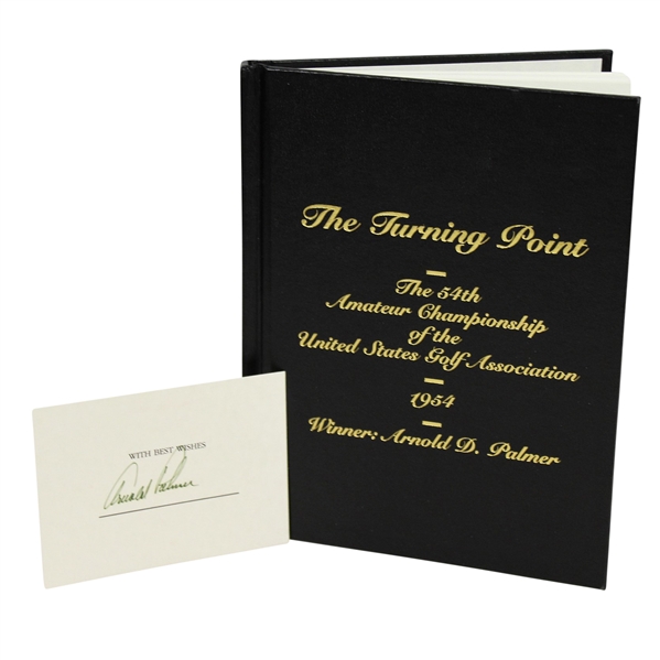 Arnold Palmer 1954 US Amateur 'Turning Point' Book with Signed Unattached Book Plate JSA ALOA