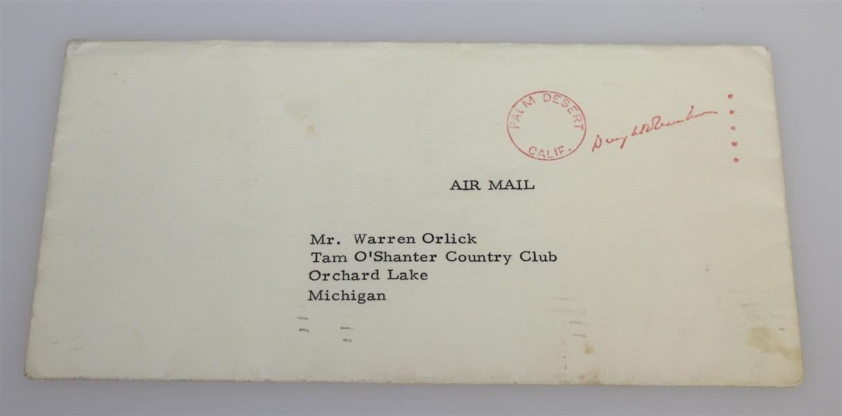 Lot Detail - President Dwight D. Eisenhower Signed 1964 Letter to PGA ...