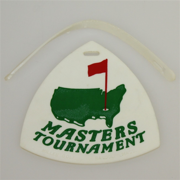 Tommy Aaron, George Archer, Gay Brewer, & Charles Coody Signed Vintage Masters Bag Tag JSA ALOA